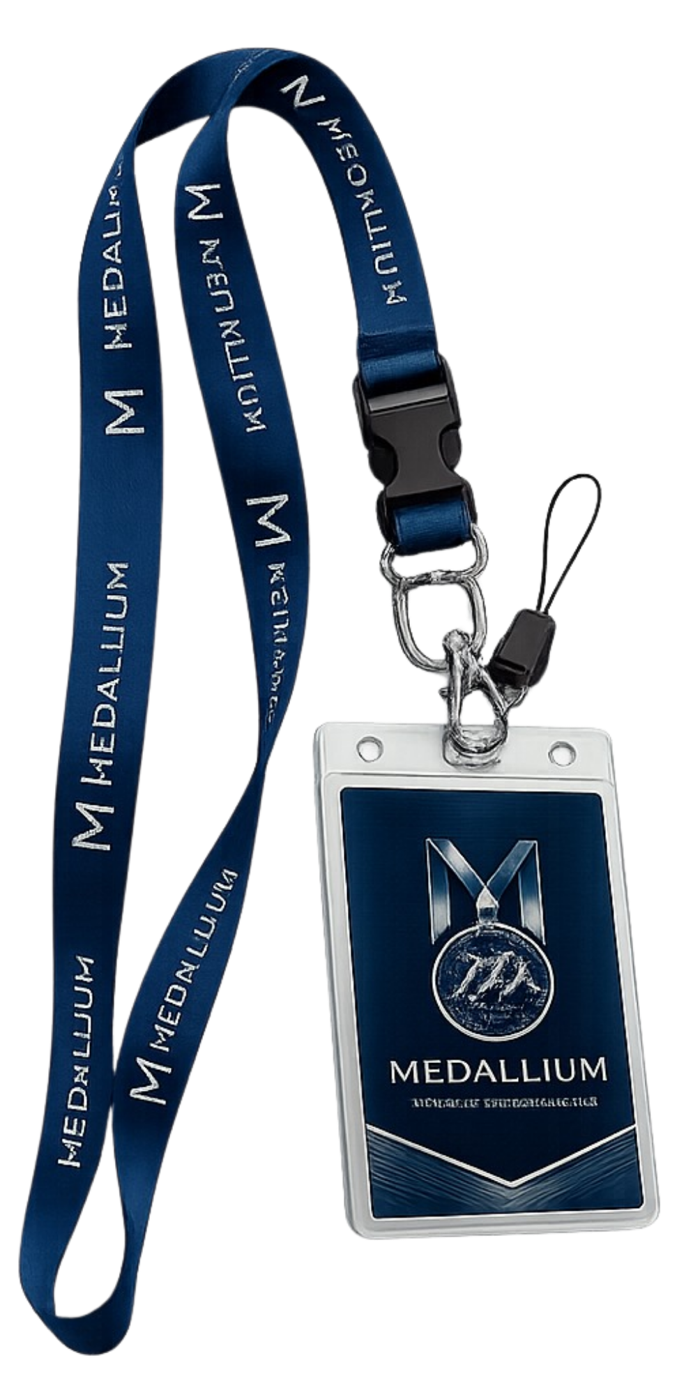 Portagafete personalizado Medallium con lanyard